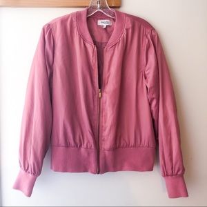 Pink bomber jacket